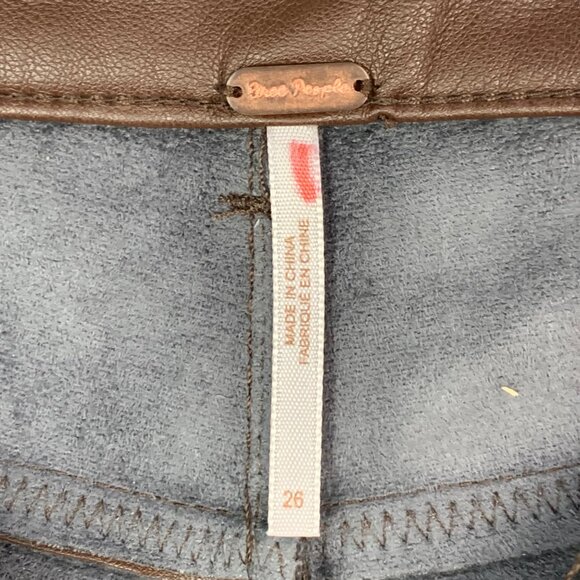 Free People Chocolate Skinny Leather Pants - Picture 10 of 11